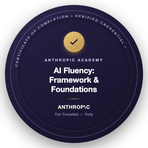 Anthropic Zertifikat: AI Fluency Framework & Foundations
